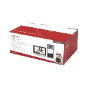 Kit de Videoportero IP Poe Estandar con llamada a App de Smartphone (HikConnect) / Apertura con tarjeta MIFARE / Frente de calle IK08 & IP65 / Soporta 2 puertas