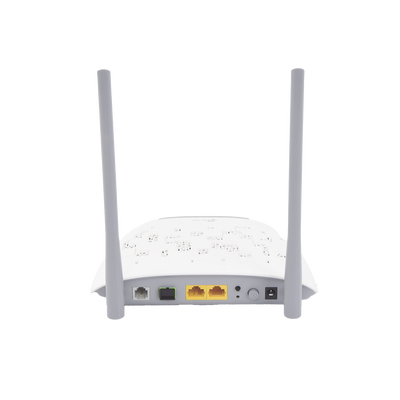 ONU/ONT - GPON Router inalámbrico N 300 Mbps / Frecuencia de 2.4 GHz / 1 puerto GPON SC-APC / 2 puertos LAN (1 GE/ 1 FE) / 1 puerto POTS (FXS) / Soporta AgiNet Config - AgiNet ASC