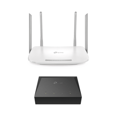 Kit de ONU Gigabit XZ000G3 con Router Router Inalámbrico ISP doble banda AC, Hasta 1167 Mbps, 4 antenas externas omnidireccional, Puertos Gigabit