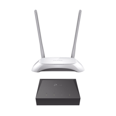 [KITONU-TLWR850N] Kit de ONU Gigabit XZ000G3 con Router Inalámbrico WISP con Configuración de fábrica personalizable, 2.4 GHz, 300 Mbps, 4 Puertos LAN 10/100 Mbps, 1 Puerto WAN 10/100 Mbps, control de ancho de banda